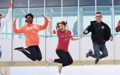 NAIT International Student Airport Welcome Booth